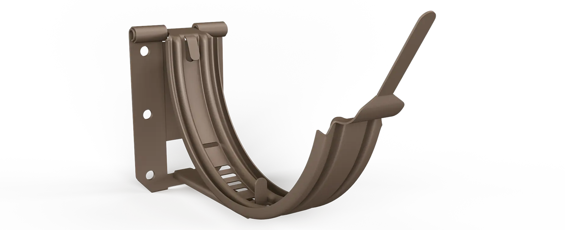 Ställbar Rännkrok 125 Mörk Silvermetallic. Areco